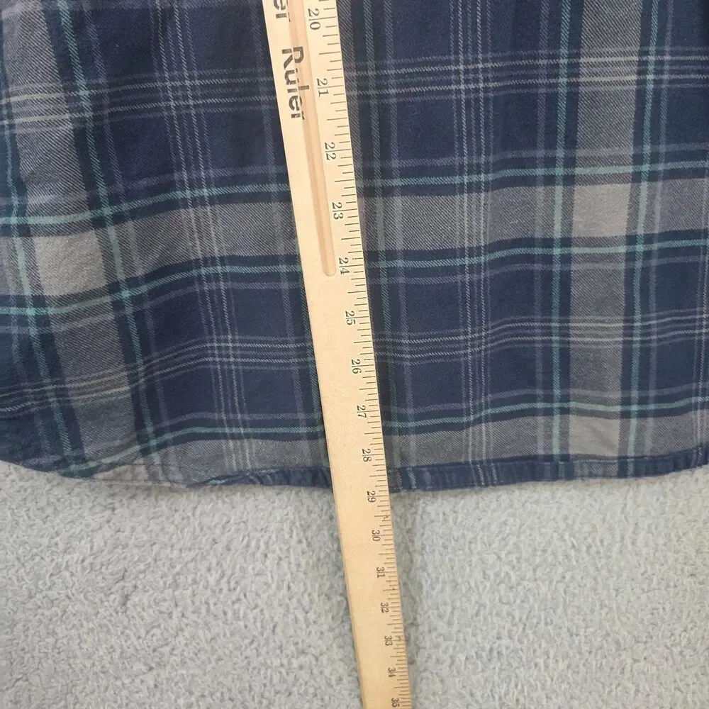 Jetty Men's Blue Plaid Flannel Size L